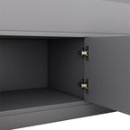 Lit plateforme capitaine double/grand avec 4 tiroirs et étagères de rangement, cadre de lit en bois massif avec tête de lit bibliothèque de rangement