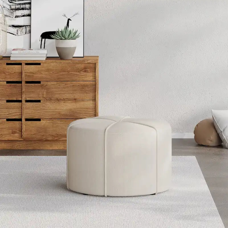 Pouf rond rembourré Birdsong par
