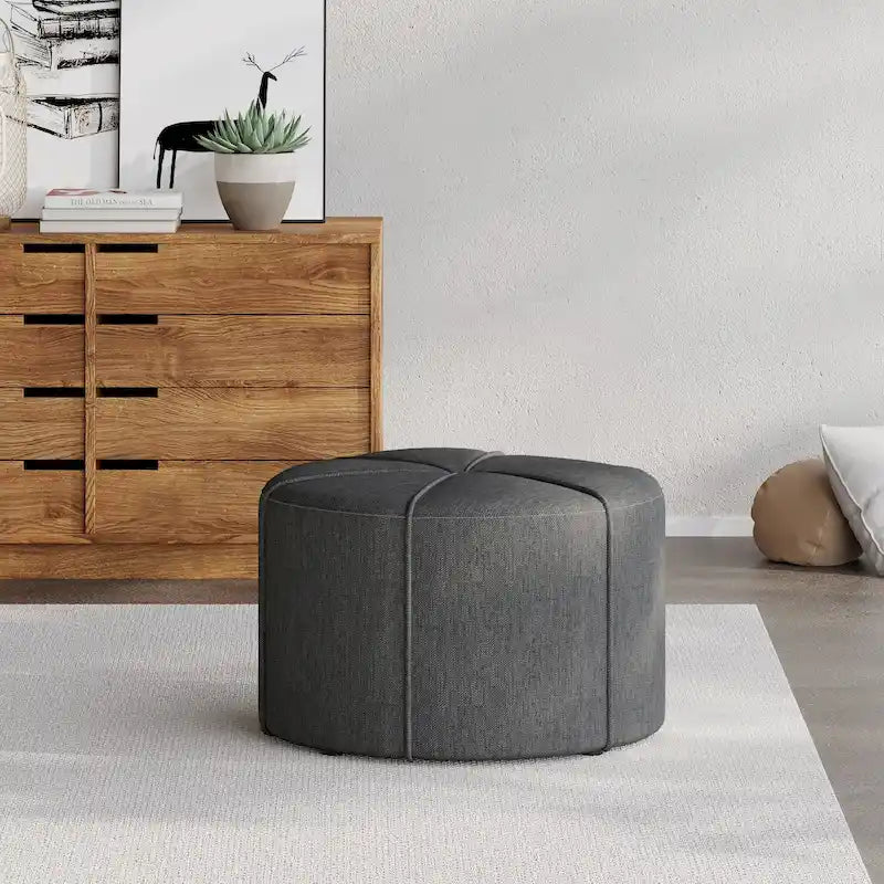 Pouf rond rembourré Birdsong par