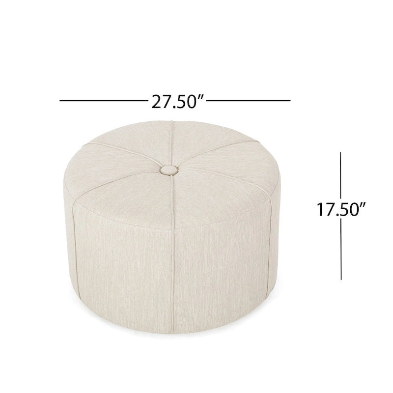 Pouf rond rembourré Birdsong par