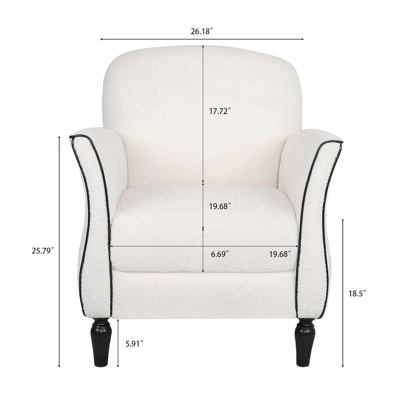 Fauteuils d'appoint modernes pour le salon