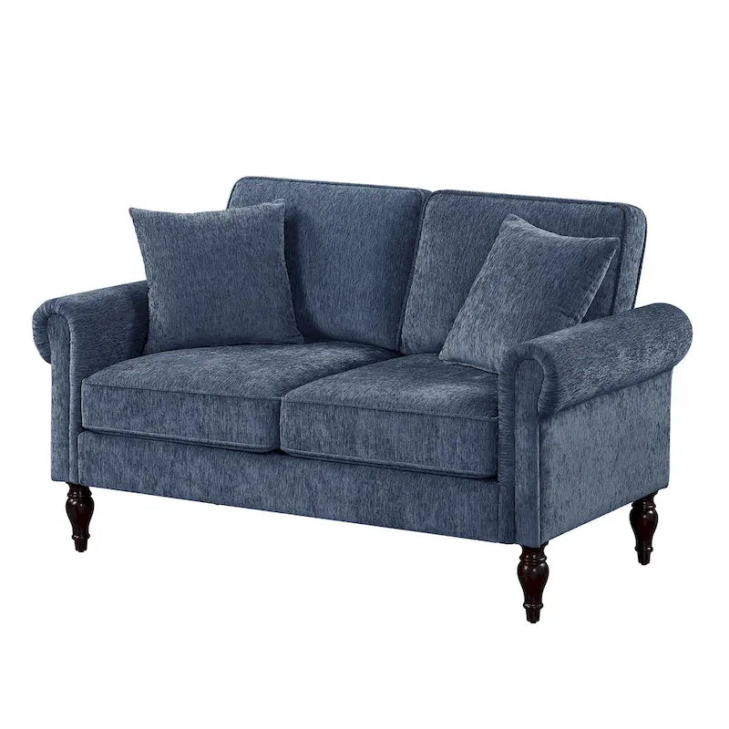 Canapé deux places Igny en chenille traditionnelle avec coussins multiples par Furniture of America