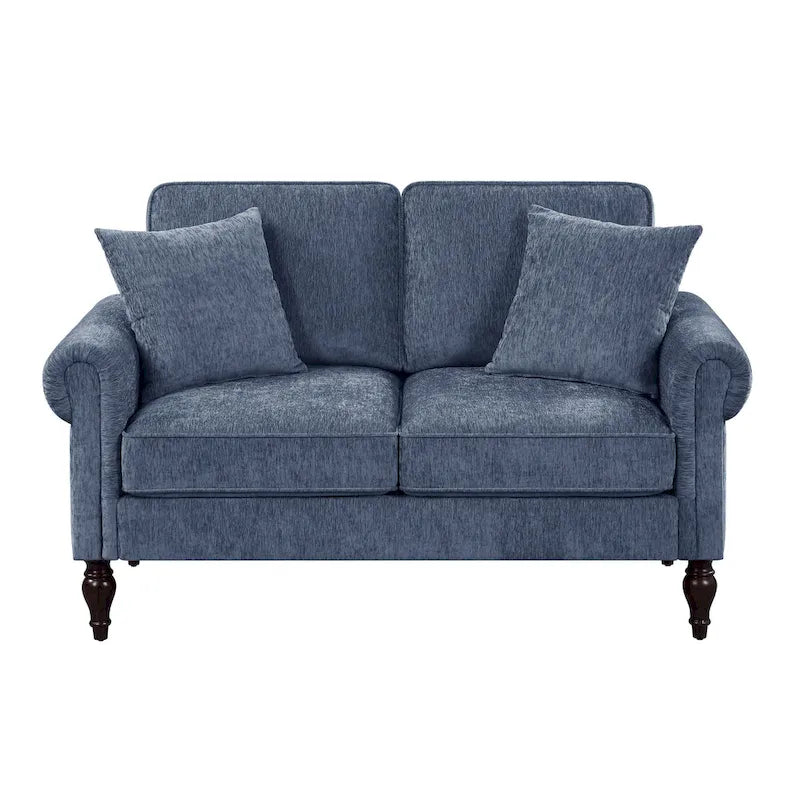 Canapé deux places Igny en chenille traditionnelle avec coussins multiples par Furniture of America