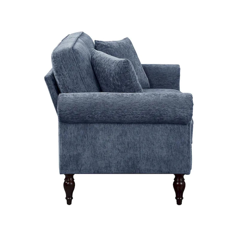 Canapé deux places Igny en chenille traditionnelle avec coussins multiples par Furniture of America