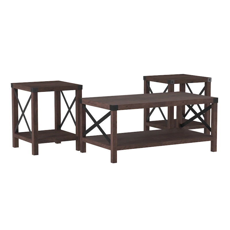Ensemble table basse et tables d'appoint 3 pièces Middlebrook