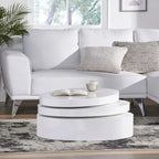Small Oval Mod Rotatable Coffee Table by 