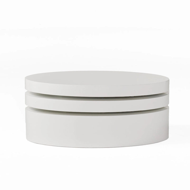 Petite table basse ovale pivotante Mod par