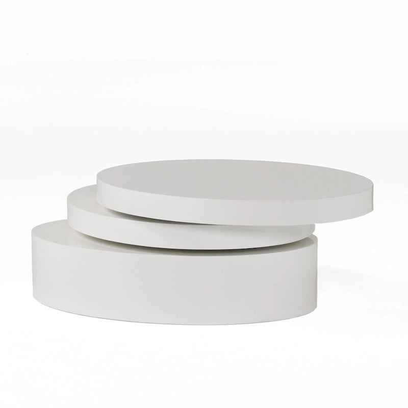 Petite table basse ovale pivotante Mod par