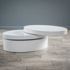 Petite table basse ovale pivotante Mod par