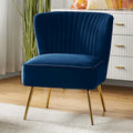 Monica, fauteuil d'appoint moderne capitonné 22W avec pieds dorés par