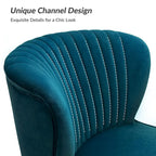 Monica, fauteuil d'appoint moderne capitonné 22W avec pieds dorés par