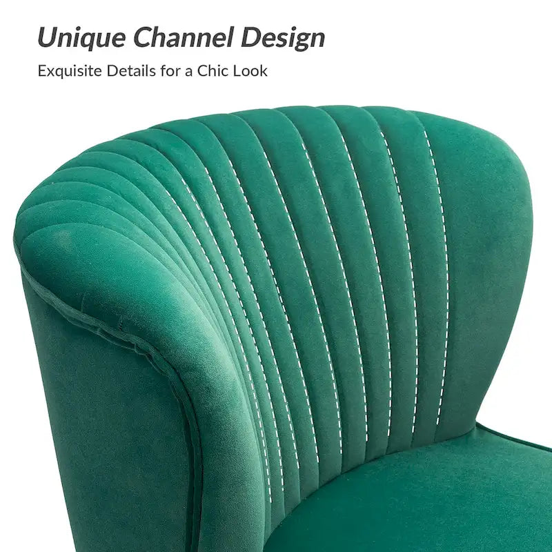 Monica, fauteuil d'appoint moderne capitonné 22W avec pieds dorés par