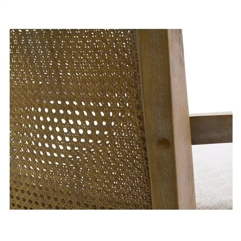 Tabouret de comptoir Madison Park Blaine crème/rotin naturel recyclé