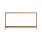 Table console étroite SEI Furniture Grant avec étagère en verre