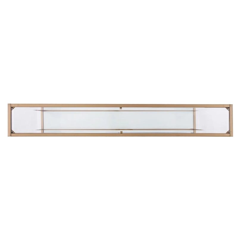 Table console étroite SEI Furniture Grant avec étagère en verre