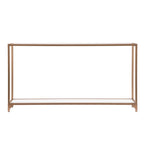 Table console étroite SEI Furniture Grant avec étagère en verre