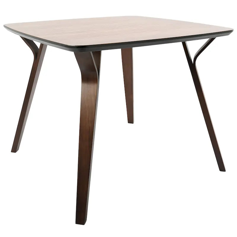 Table à manger carrée Folia style moderne du milieu du siècle