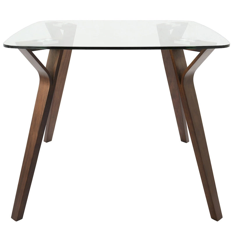Table à manger carrée Folia style moderne du milieu du siècle
