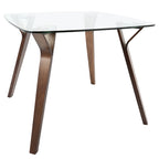Table à manger carrée Folia style moderne du milieu du siècle