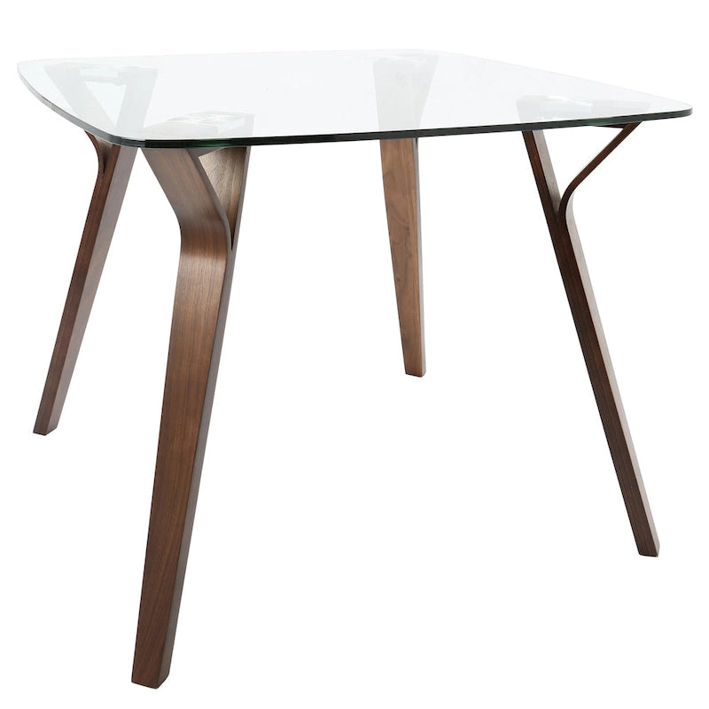 Table à manger carrée Folia style moderne du milieu du siècle