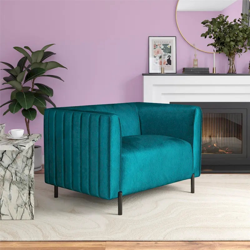 Fauteuil d'appoint rembourré une place et demie CosmoLiving Blair