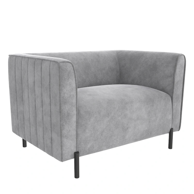 Fauteuil d'appoint rembourré une place et demie CosmoLiving Blair