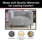 Fauteuil d'appoint rembourré une place et demie CosmoLiving Blair