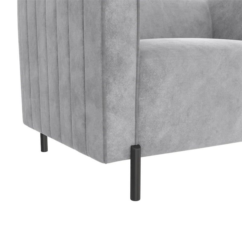 Fauteuil d'appoint rembourré une place et demie CosmoLiving Blair