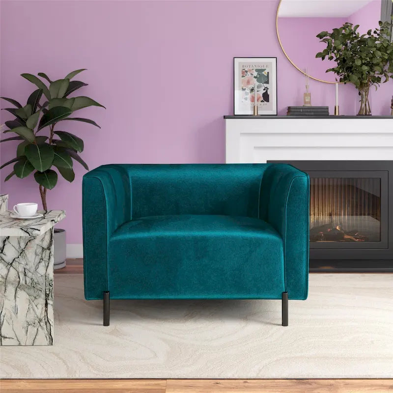 Fauteuil d'appoint rembourré une place et demie CosmoLiving Blair