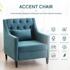 Fauteuil Club Confortable avec Repose-pieds et Oreiller