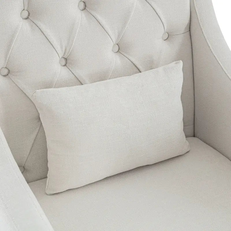 Fauteuil Club Confortable avec Repose-pieds et Oreiller