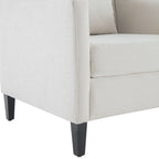 Fauteuil Club Confortable avec Repose-pieds et Oreiller