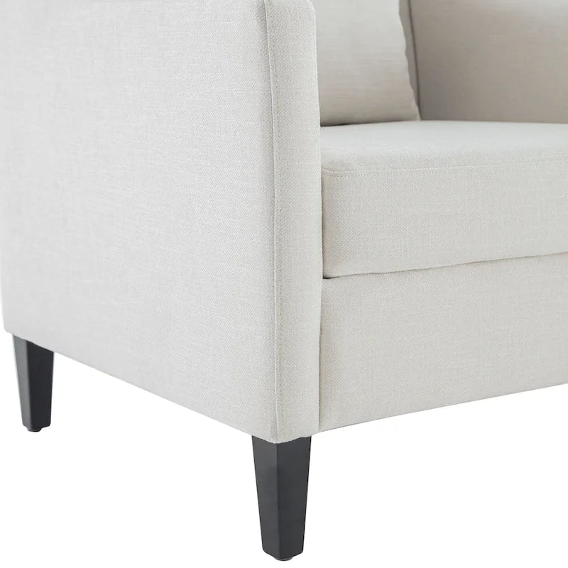 Fauteuil Club Confortable avec Repose-pieds et Oreiller