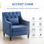 Fauteuil Club Confortable avec Repose-pieds et Oreiller