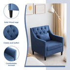 Fauteuil Club Confortable avec Repose-pieds et Oreiller