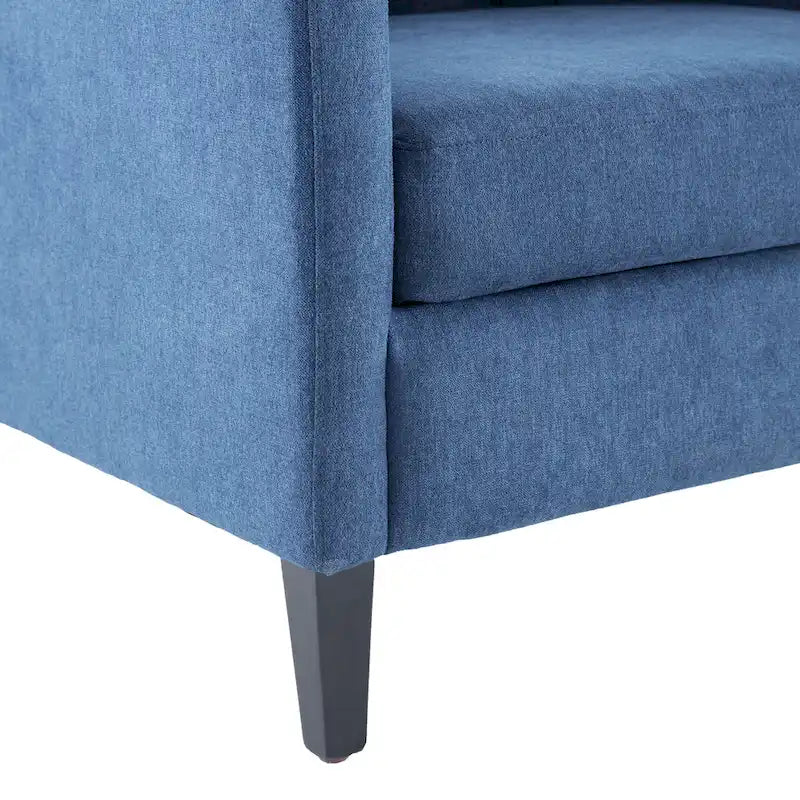 Fauteuil Club Confortable avec Repose-pieds et Oreiller