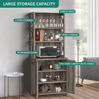 Meuble de bar pour alcools et verres, armoire de cuisine-salle à manger avec porte-bouteilles
