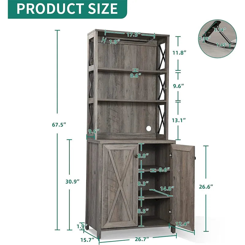 Meuble de bar pour alcools et verres, armoire de cuisine-salle à manger avec porte-bouteilles