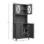 Meuble de bar pour alcools et verres, armoire de cuisine-salle à manger avec porte-bouteilles