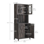 Meuble de bar pour alcools et verres, armoire de cuisine-salle à manger avec porte-bouteilles