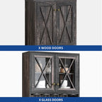 Meuble de bar pour alcools et verres, armoire de cuisine-salle à manger avec porte-bouteilles