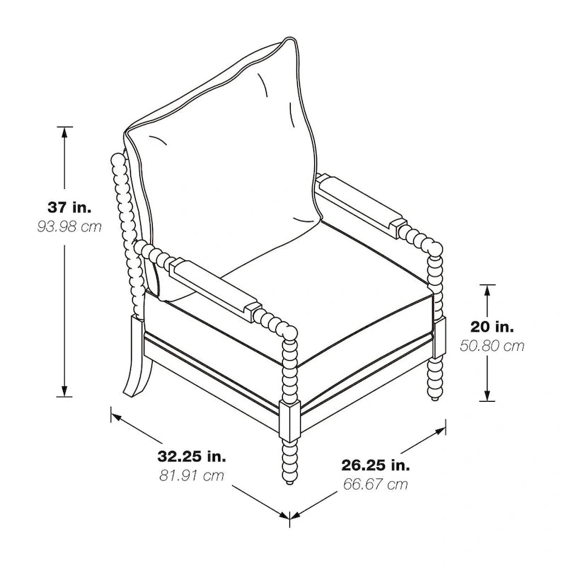 Chaise Eliza Spindle