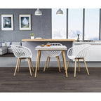 Kurv Lot de 2 Chaises de salle à manger et d'appoint intérieures/extérieures
