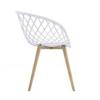 Kurv Lot de 2 Chaises de salle à manger et d'appoint intérieures/extérieures