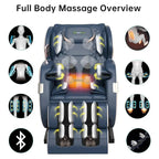 Fauteuil de massage corporel chauffant complet Ukuowu Favor-03 Plus ADV avec écran LCD, rail en S double cœur, commande par application, Shiatsu zéro gravité