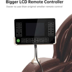 Fauteuil de massage corporel chauffant complet Ukuowu Favor-03 Plus ADV avec écran LCD, rail en S double cœur, commande par application, Shiatsu zéro gravité