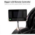 Fauteuil de massage corporel chauffant complet Ukuowu Favor-03 Plus ADV avec écran LCD, rail en S double cœur, commande par application, Shiatsu zéro gravité