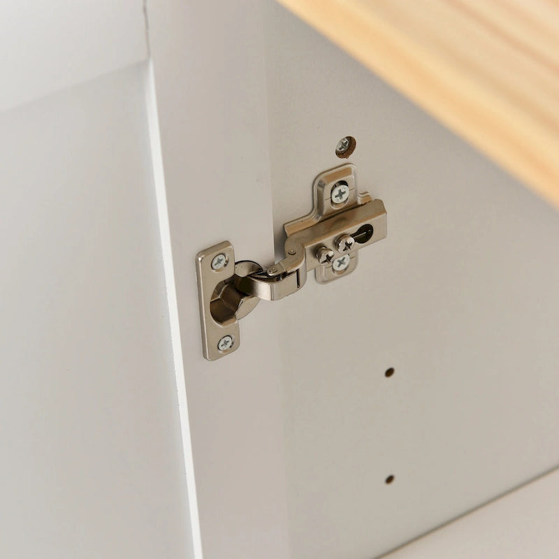 Îlot de cuisine mobile roulant de 52,7 po avec plateau en bois massif et roulettes verrouillables, armoire de rangement et bar de petit-déjeuner à abattant