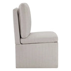 Chaise de salle à manger Nathan avec roulettes et rangement, lot de 2 - S/O