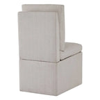 Chaise de salle à manger Nathan avec roulettes et rangement, lot de 2 - S/O
